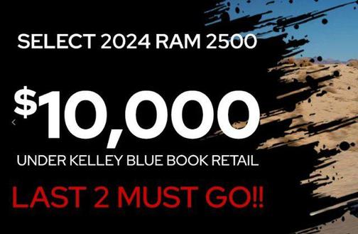 2024 RAM 2500 Tradesman Crew Cab 4x4 6'4' Box