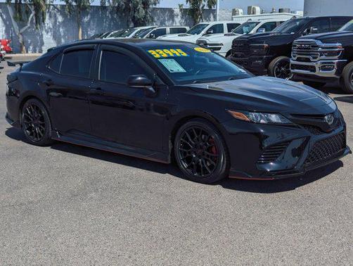 Midnight Black Metallic 2020 Toyota Camry TRD