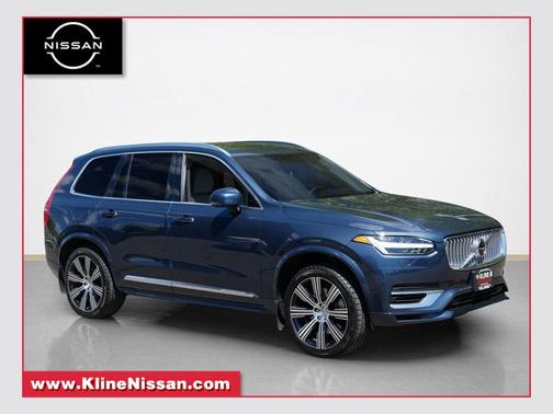 Denim Blue Metallic 2022 Volvo XC90 Recharge Plug-In Hybrid T8 Inscription 7 Passenger