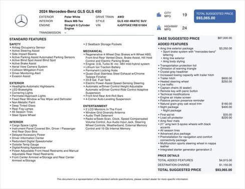 2024 Mercedes-Benz GLS 450 4MATIC