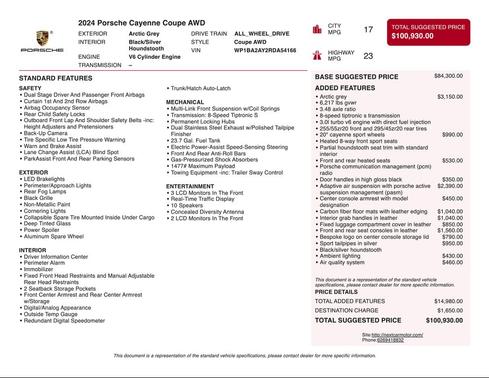 2024 Porsche Cayenne Coupe AWD