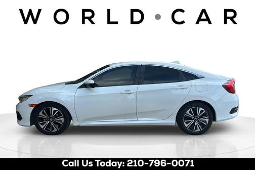White 2018 Honda Civic EX-L