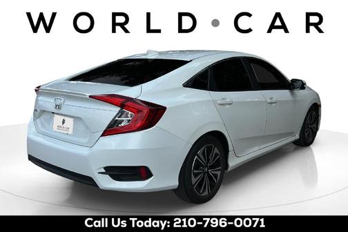 White 2018 Honda Civic EX-L
