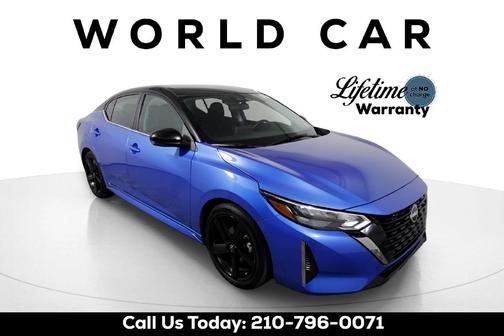 Electric Blue Metallic/Super Black 2025 Nissan Sentra SR