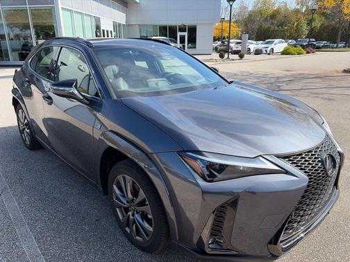 Cloudburst Gray with Obsidian Roof 2024 Lexus UX 250h F Sport