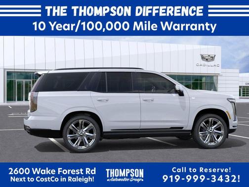Vibrant White Tricoat 2026 Cadillac Escalade Sport Platinum