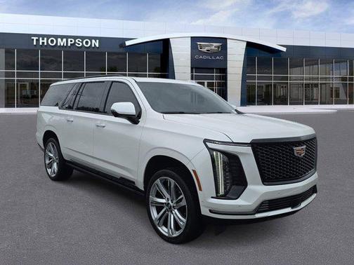 Crystal White Tricoat 2025 Cadillac Escalade ESV Sport Platinum