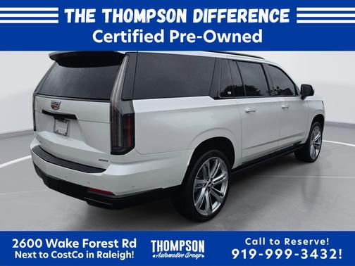 Crystal White Tricoat 2025 Cadillac Escalade ESV Sport Platinum