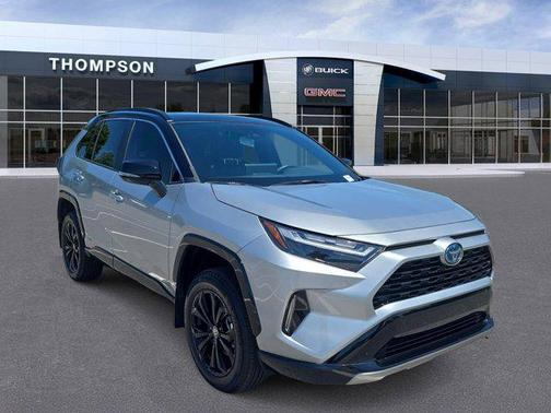 Silver Sky Metallic/Midnight Black Metallic 2024 Toyota RAV4 Hybrid SE