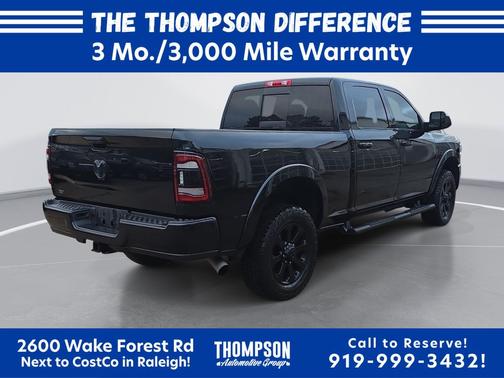 Diamond Black Crystal Pearlcoat 2020 RAM 3500 Laramie Crew Cab 4x4 6'4' Box
