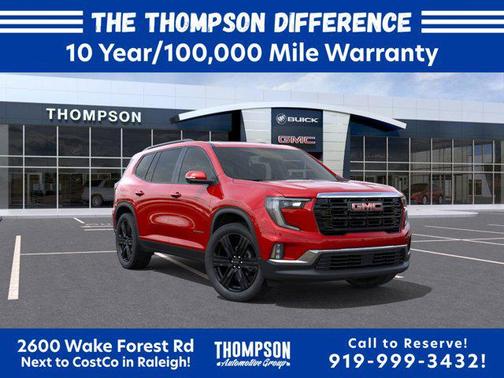 Volcanic Red Tintcoat 2025 GMC Acadia FWD Elevation