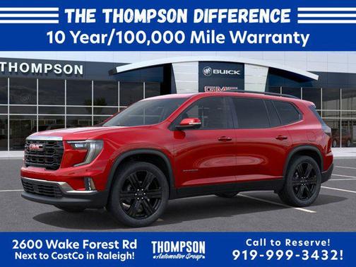 Volcanic Red Tintcoat 2025 GMC Acadia FWD Elevation