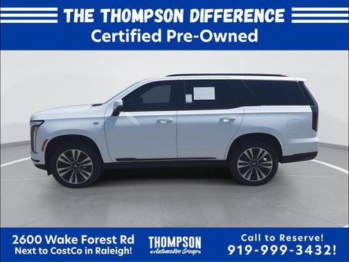 Crystal White Tricoat 2025 Cadillac Escalade Sport Platinum