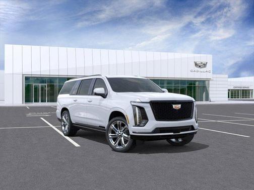 Vibrant White Tricoat 2026 Cadillac Escalade ESV Sport Platinum