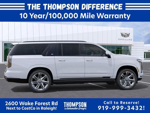 Vibrant White Tricoat 2026 Cadillac Escalade ESV Sport Platinum