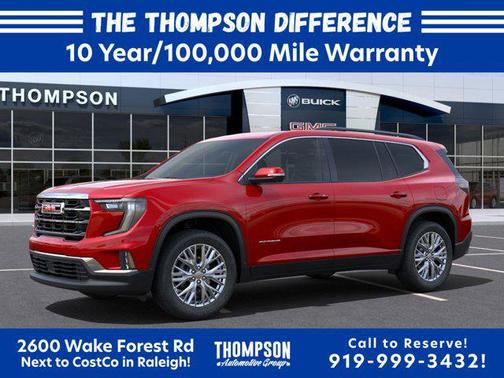 Volcanic Red Tintcoat 2025 GMC Acadia FWD Elevation