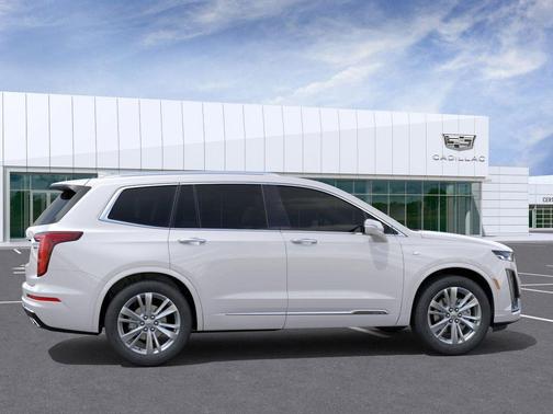 Crystal White Tricoat 2025 Cadillac XT6 Premium Luxury AWD