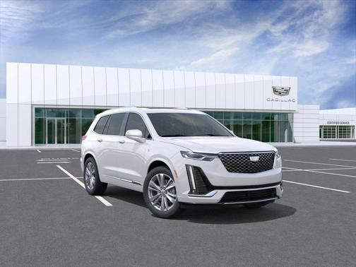 Crystal White Tricoat 2025 Cadillac XT6 Premium Luxury AWD