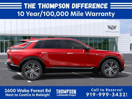 Radiant Red Tintcoat 2025 Cadillac LYRIQ Luxury