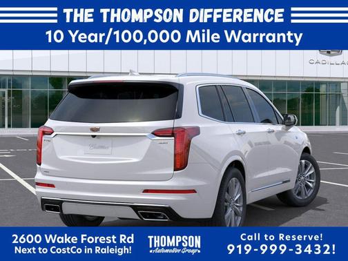 Crystal White Tricoat 2025 Cadillac XT6 Premium Luxury AWD