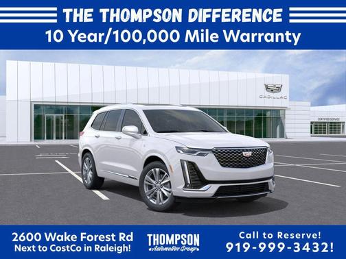 Crystal White Tricoat 2025 Cadillac XT6 Premium Luxury AWD