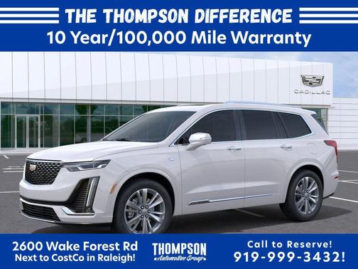 Crystal White Tricoat 2025 Cadillac XT6 Premium Luxury AWD