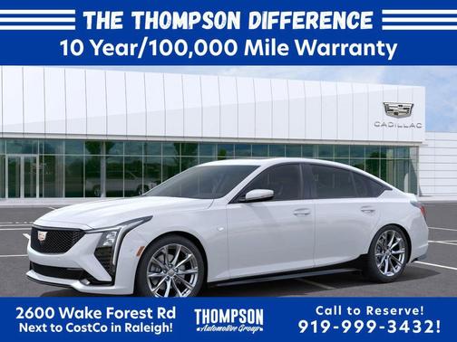 Vibrant White Tricoat 2026 Cadillac CT5 Sport