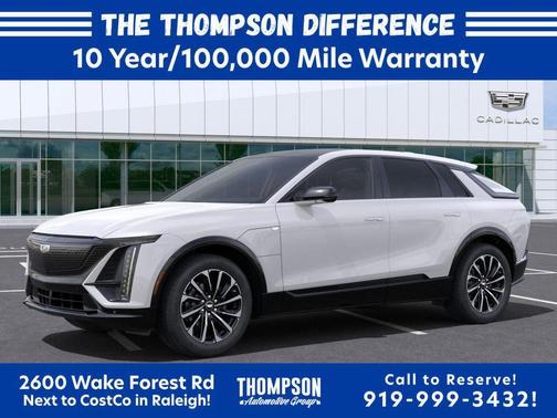 Crystal White Tricoat 2025 Cadillac LYRIQ Sport