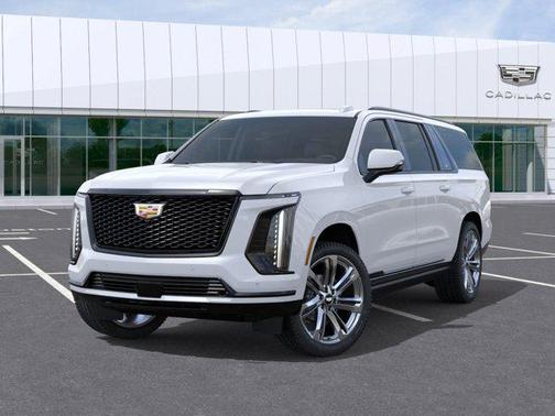 Vibrant White Tricoat 2026 Cadillac Escalade ESV Sport Platinum