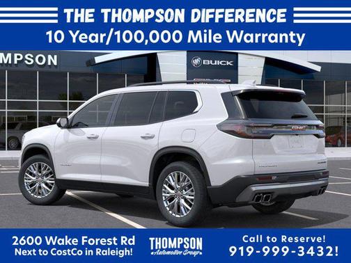 White Frost Tricoat 2025 GMC Acadia FWD Elevation