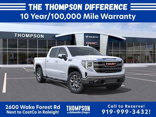 Glacier White Tricoat 2026 GMC Sierra 1500 SLT