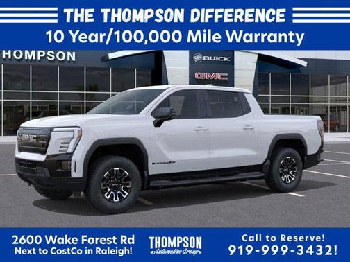 Summit White 2026 GMC Sierra EV Standard Range Elevation