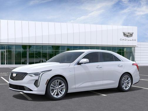 Vibrant White Tricoat 2026 Cadillac CT4 Luxury RWD