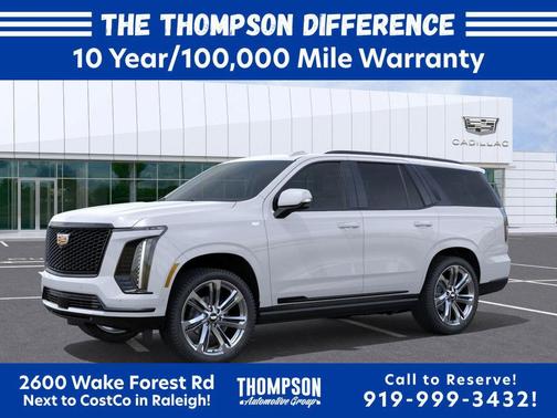 Vibrant White Tricoat 2026 Cadillac Escalade Sport Platinum
