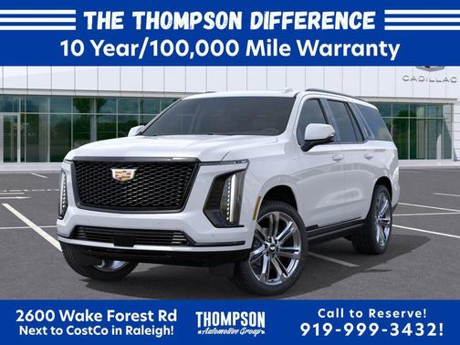 Vibrant White Tricoat 2026 Cadillac Escalade Sport Platinum