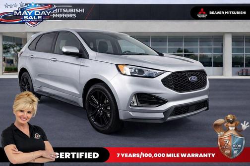 Iconic Silver Metallic 2024 Ford Edge ST Line