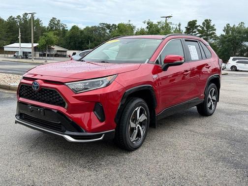 Red 2021 Toyota RAV4 Prime SE