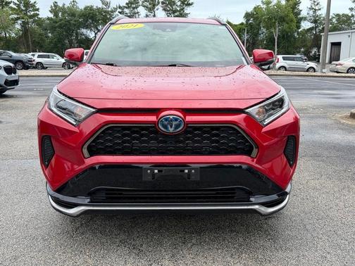 Red 2021 Toyota RAV4 Prime SE