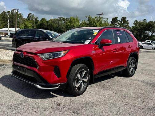 Red 2021 Toyota RAV4 Prime SE