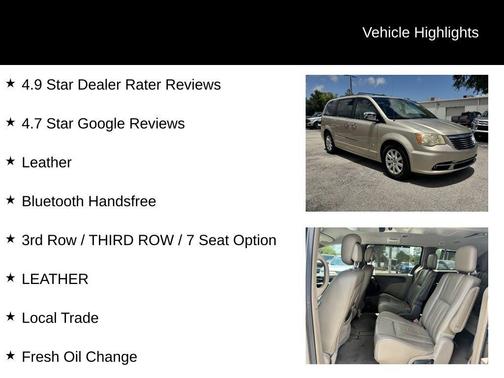 Cashmere Pearlcoat 2012 Chrysler Town & Country Touring-L