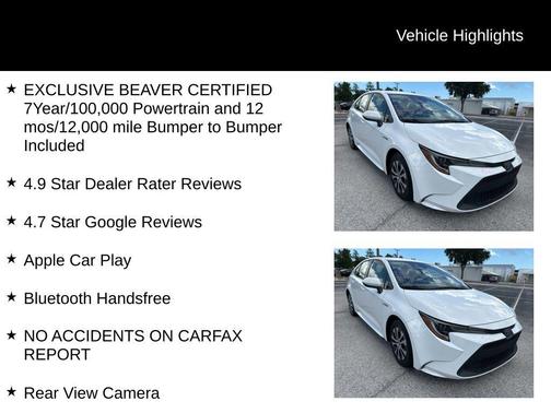 2020 Toyota Corolla Hybrid LE