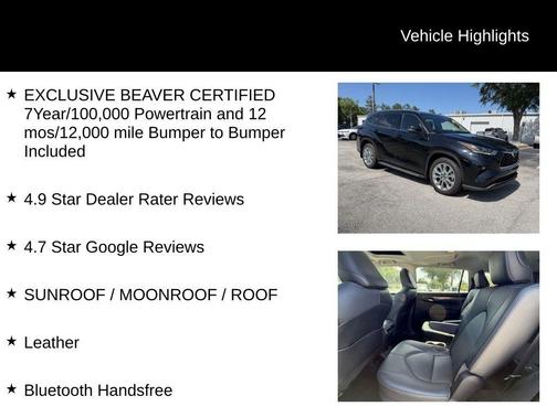 Midnight Black Metallic 2022 Toyota Highlander Hybrid Limited