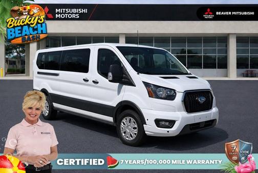 Oxford White 2024 Ford Transit-350 XLT