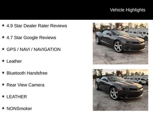 2015 Chevrolet Camaro 2SS