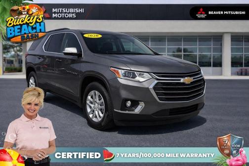 Satin Steel Metallic 2020 Chevrolet Traverse LT Leather