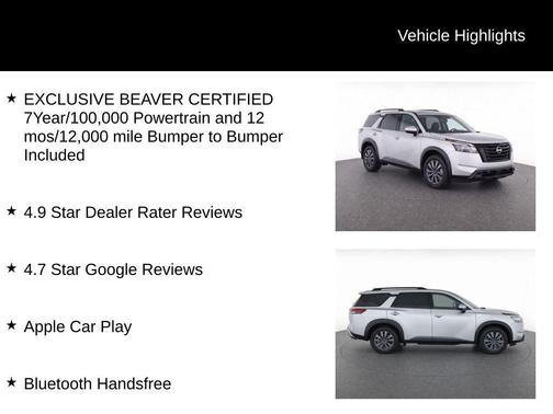 Brilliant Silver Metallic 2024 Nissan Pathfinder SV