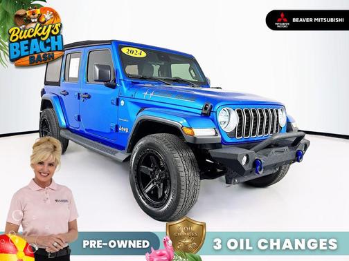 Blue Pearl 2024 Jeep Wrangler Sahara