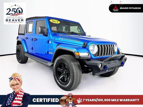 Hydro Blue Pearlcoat 2024 Jeep Wrangler Sahara