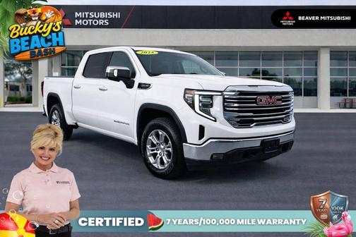 Summit White 2024 GMC Sierra 1500 SLT
