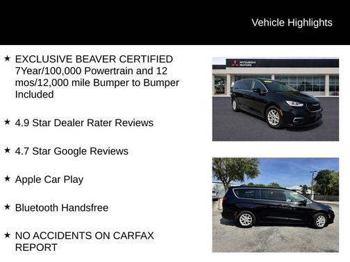 Diamond Black 2024 Chrysler Pacifica Touring-L